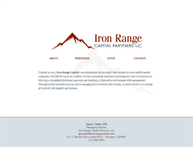Tablet Screenshot of ironrangecapital.com